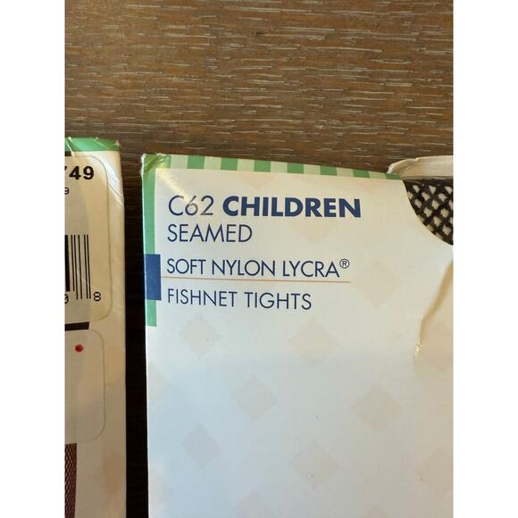 BODY WRAPPERS Dance Ballet Jazz Child Small 4-7 Fishnet C62 Seamed NEW 2 packs - Picture 3 of 4